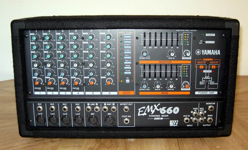 Yamaha EMX660 Powered Mixer 2 x 300w Stereo Amps | Reverb