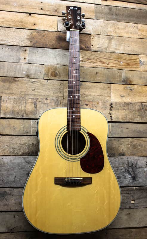 Cort Earth-70E NS Acoustic Electric Spruce Flame Top Guitar w/ gig bag image 1
