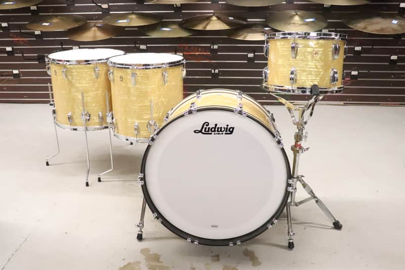 Ludwig USA Legacy Mahogany 4pc Butterscotch Pearl Drum Kit Set 24/18/16/13" image 1