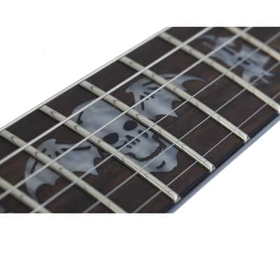 Schecter Synyster Standard 2020-21 Black with Silver Pinstripes image 5