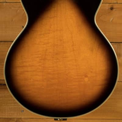 Ibanez GB10SE George Benson Hollow Body - Ebony - Brown Sunburst image 2