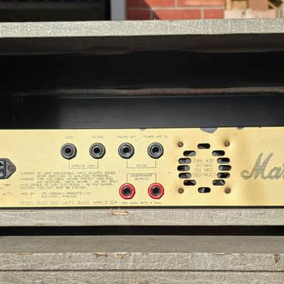 Marshall Jubilee Bass rig Late 80's - Silver/ grey tolex image 3