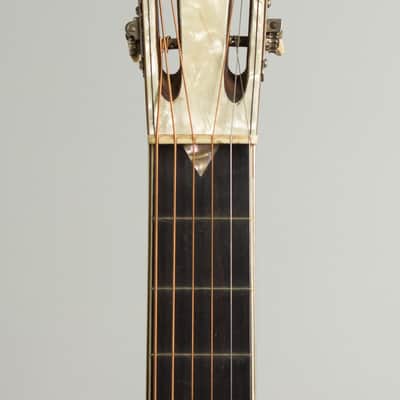 National Style 4 Tricone Squareneck Resophonic Guitar (1932), ser. #2601, original black hard shell case. image 5