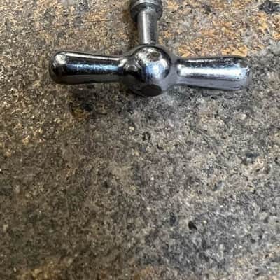 Ludwig 3-11/16" Chrome T Rod Vintage 1950's image 5