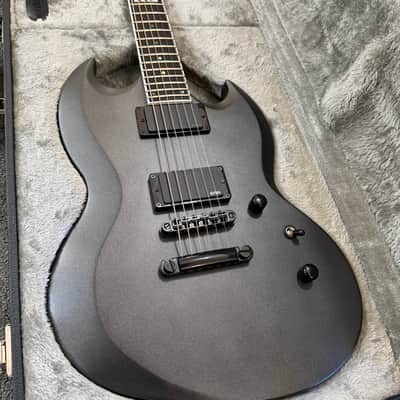ESP E-II Viper Baritone 2019 - Charcoal Metallic Satin image 1