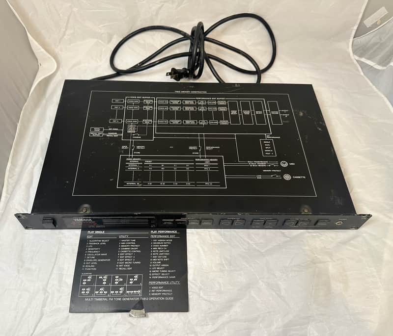 Yamaha TX81Z Rackmount FM Tone Generator 1987 - 1988 - Black | Reverb