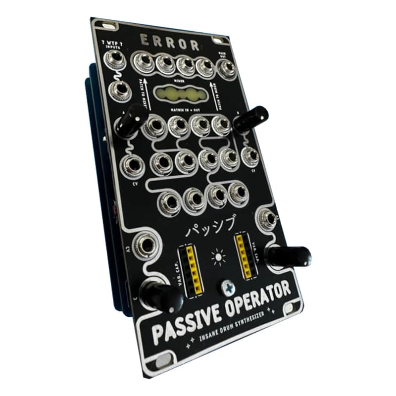 Error Instruments Passive Operator Eurorack Drum Synth Module (Black) image 1