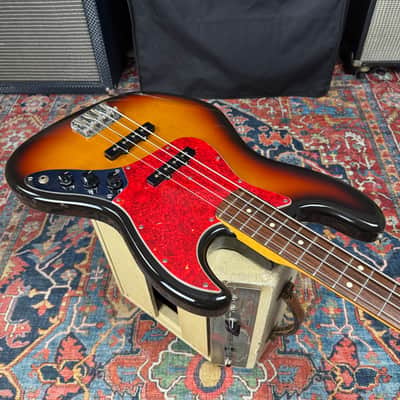 Fender Japan 62 Reissue Jazz Bass JB62 3 Tone Sunburst Fujigen Japan -1993-94 image 13