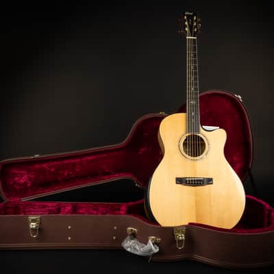 2022 Cort Gold Edge - Natural | All Solid Grand Auditorium Acoustic Guitar Torrefied Sitka Spruce Top Myrtlewood L.R. Baggs Anthem Pickup | OHSC image 1