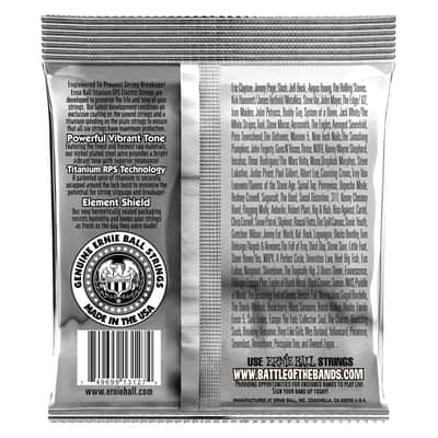 Ernie Ball Beefy Slinky Coated Titanium RPS Electric Guitar Strings 11-54 Gauge image 2