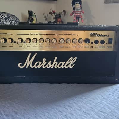 BRAND NEW CHIP* Marshall MG MG100HDFX 2-Channel 100-Watt Solid State Guitar Amp Head 2004 - 2008 - Black image 1