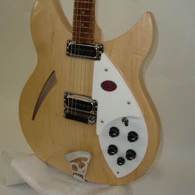 2025 Rickenbacker 330 Thinline Semi-Hollow Electric Guitar - MapleGlo w/ Case image 4
