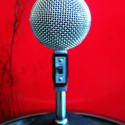 Vintage 1970's Shure 565S Switchable Cardioid Dynamic Microphone Low Z w accessories 565 565SD 566 image 8