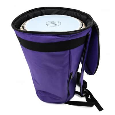 ZAZA - Professional Colorful Doumbek/Darbuka ClassicSize - Bag Carry Case - Premium Nylon Fabric Gig-bag - Purple image 3