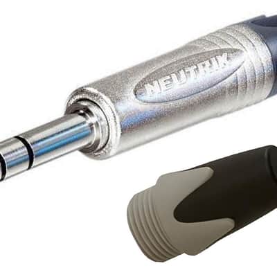 NEUTRIK NP2X Mono or NP3X Stereo 1/4" Cable Mount Instrument Jack w/ Nickel Shell & Colored Boot For ID-NP2X-Mono / Grey image 15