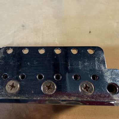 Fender Stratocaster block and bridge plate 1968 - Chrome image 4