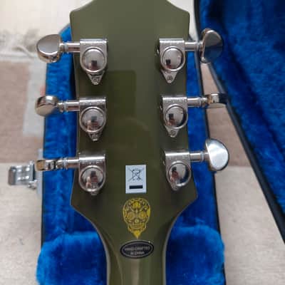 Epiphone Shinichi Ubukata ES-355 Custom Bigsby - Olive Drab image 12