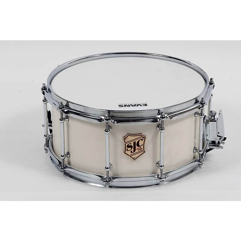 SJC Drums Tour Series Snare Drum Regular 14 x 6.5 in. Antique White image 1