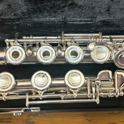 Armstrong 800BEF Step-Up Model Split E Open-Hole Flute with B Foot, Offset G 2010s - Sterling Silver image 4