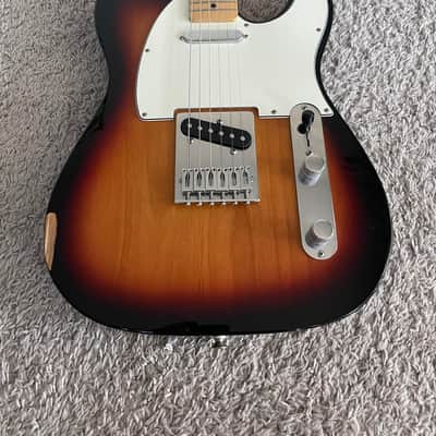 Fender Standard Telecaster 2015 Sunburst MIM Maple Fretboard Guitar + Gig Bag image 2