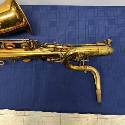 Vintage H. Couf Superba I Eb Pro Bari Baritone Sax Saxophone Made in Germany 1976 image 14
