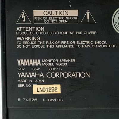 Yamaha MS20S Powered Studio Monitor Speaker Active Servo Japan image 5