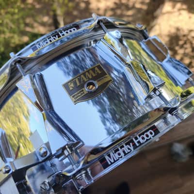 Tama Artwood Chrome cover birch snare Late 80s - Chrome wrap image 4