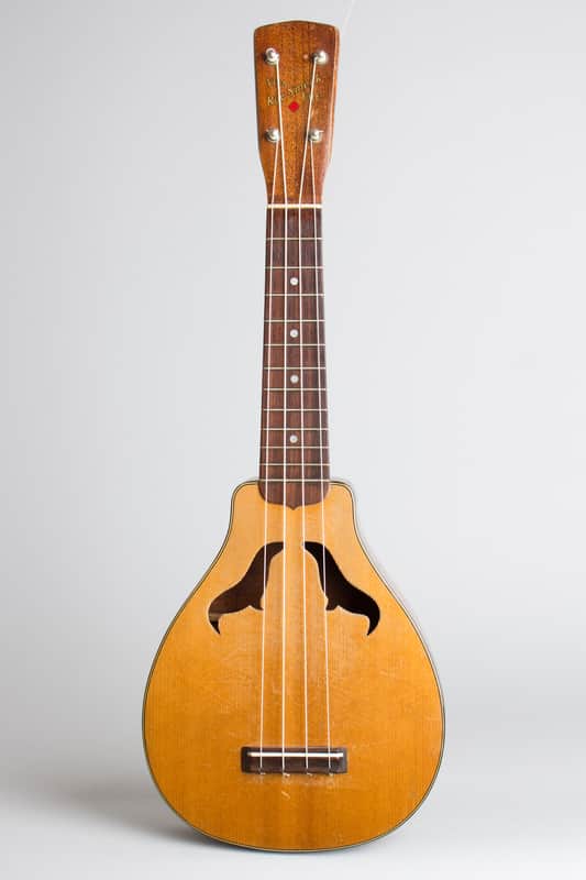 Harmony Roy Smeck Vita-Uke Ukulele, c. 1929, original black chipboard case. image 1