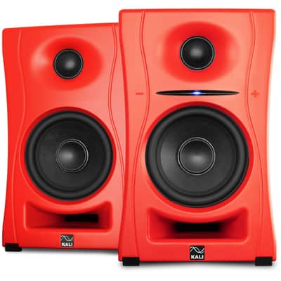 KALI AUDIO LP-UNF-R 4” Ultra Nearfield Powered Monitor System w/Bluetooth - Boundary Compensation EQ Settings - for Mixing, Recording, Audio Production - USB-C, TRS, RCA Inputs Red (Pair) image 2
