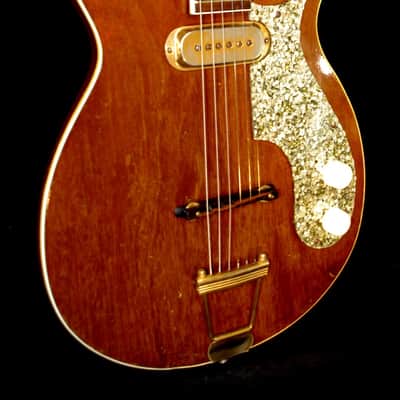 Premier Multi-Vox E275 1958 Natural Mahogany. THE SCROLL GUITAR. Incredible & Rare. Collectible.. image 13
