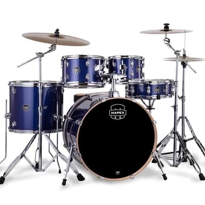 Mapex VE5295FTC Venus Rock Shell Pack, 22" Bass Drum, Blue Sky Sparkle image 2