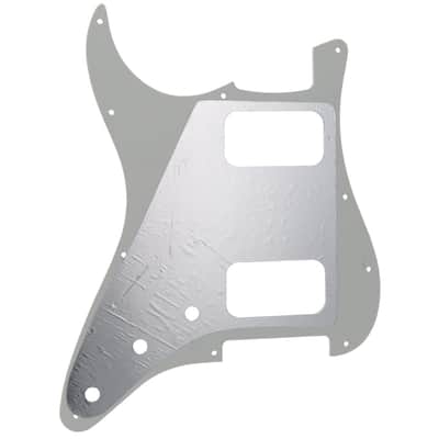 11 Holes Round Corner HH Strat Pickguard 2 Humbuckers for American/Mexican Fender Standard Stratocaster Electric Guitar, 3Ply Aged White image 3