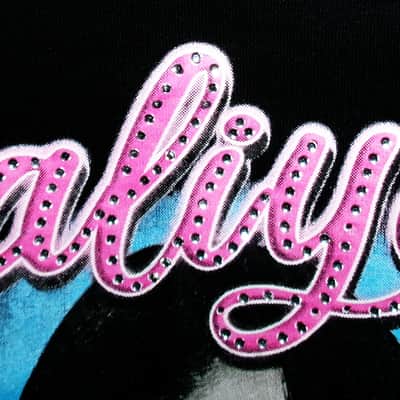 aaliyah the one i gave my heart to official new M woman sparkle tee - r&b funk hip hop princess brooklyn new york image 3