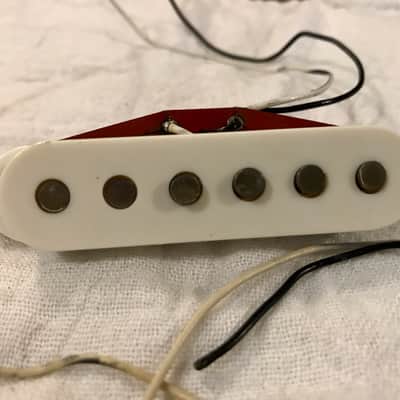 1982 Fender Red Bobbin 57/62 Stratocaster Pickup Set Vintage image 15
