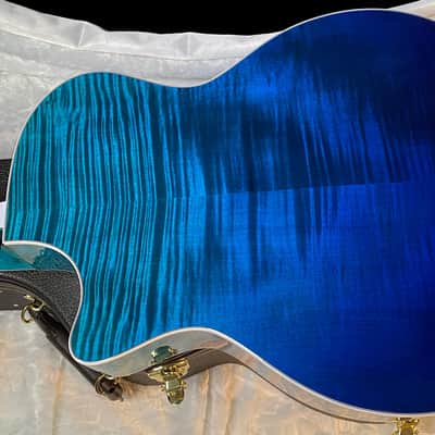 NEW ! Taylor 614ce Custom Acoustic-Electric Guitar - Natural Top - Blue Fade Back and Sides - AAAAA Flamed Maple - Authorized Dealer - G05921 - 4.8lbs image 10