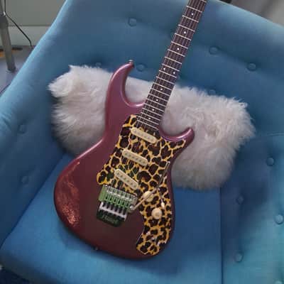 Rescued and Upgraded 1986 Aria Pro II RS Series - Metallic Plum w/Leopard pickguard image 3