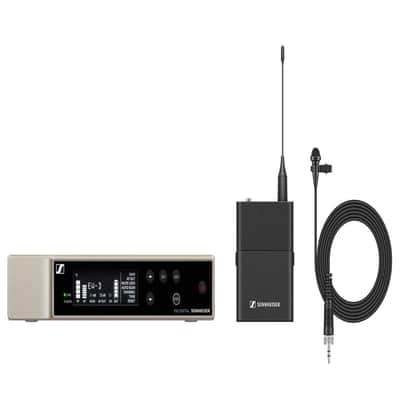 Sennheiser Pro Audio EW-D ME2 Lavalier Microphone Set, XLR Connectivity, 56 MHz Bandwidth, Automated Setup, UHF Transmission, Noise Elimination, Interference Reduction, Reliable Connections image 2