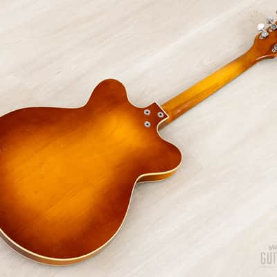 1960s Kay Jazz II Old Kraftsman-Branded Vintage Hollowbody Electric Guitar w/ Kleenex Box, Case image 15