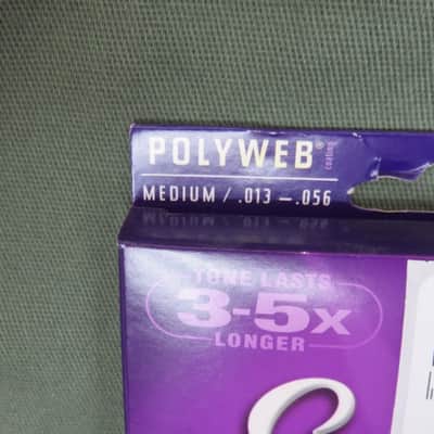 Elixir 11100 Polyweb 80/20 Bronze Acoustic Guitar Strings -Medium (13-56) image 2