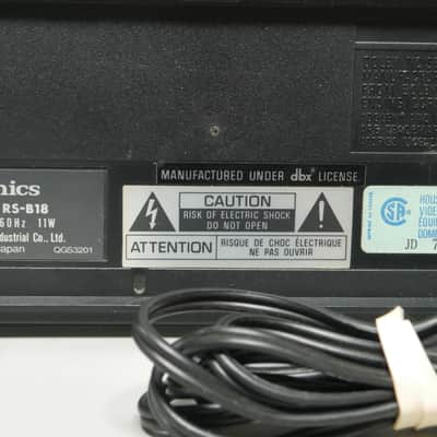 Technics RS-B18 DBX Noise Reduction Single Direction Stereo Cassette Deck Dolby B/C Completely Serviced image 6