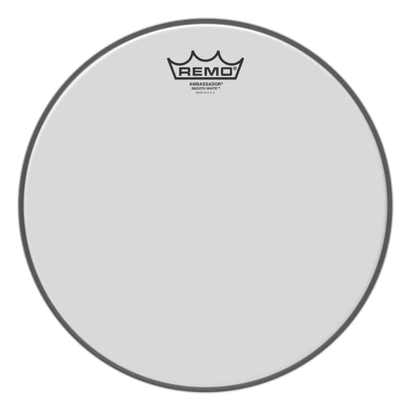 Remo 12" Ambassador Smooth White image 1