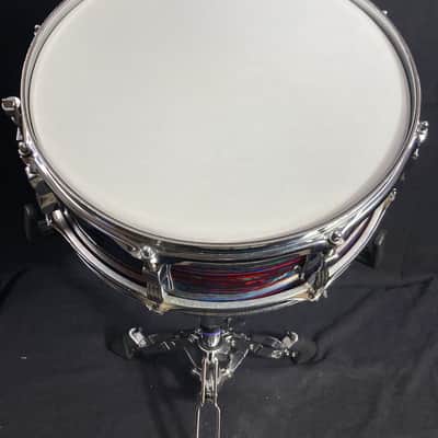Ludwig 1971 Psychedelic Red - 5x14" Jazz Festival Snare Drum, Excellent! image 13