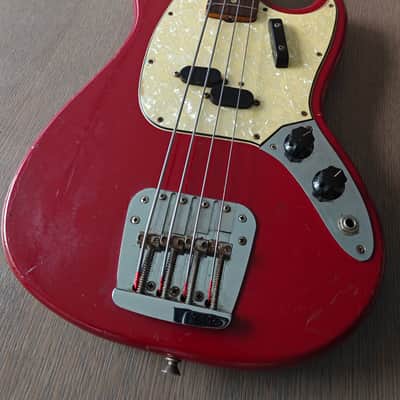 Vintage ALL ORIGINAL Fender Mustang Bass 1967 - Nitro Finish - Dakota Red image 2