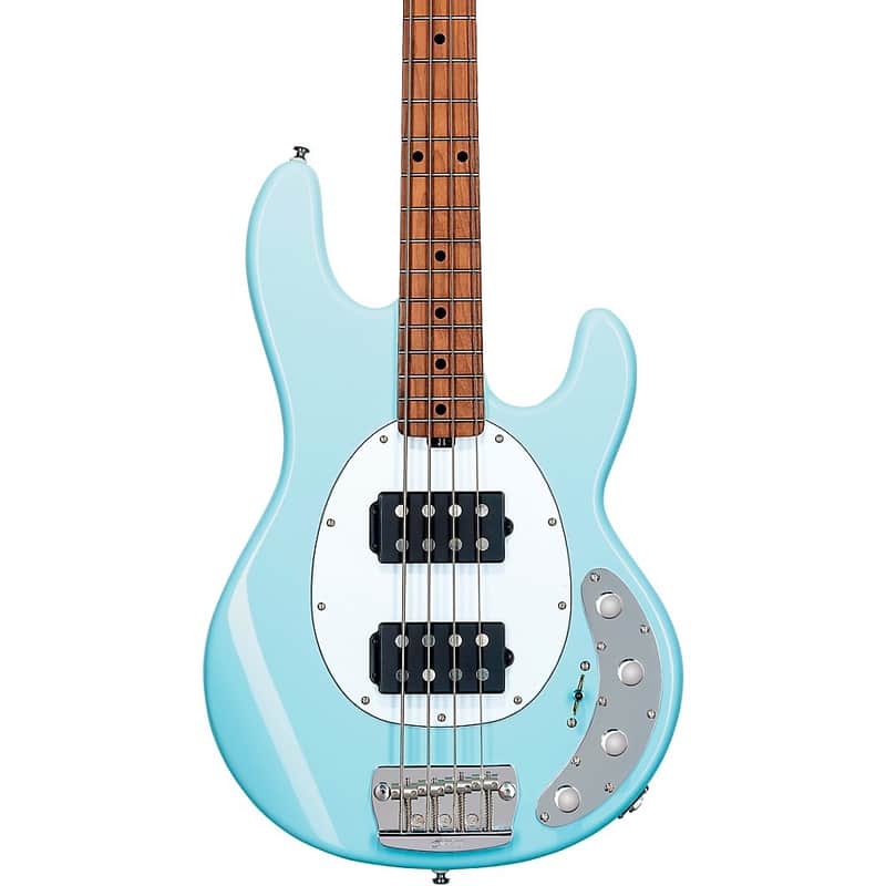 Sterling by Music Man StingRay RAY34 HH Bass Guitar - Regular Daphne Blue image 1