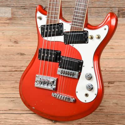 Mosrite Joe Maphis Double Neck Orange 1971 image 2