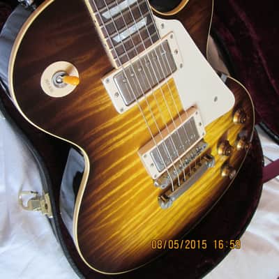 1997 Gibson Les Paul 59 Reissue Flame Top Tobacco Sunburst image 7