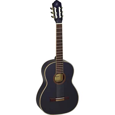Ortega R221BK Black Highgloss, incl. Gigbag - 4/4 classical guitar image 1