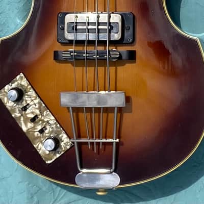 Hofner 500/1 Violin Bass LEFTY 1975 - Sunburst image 6