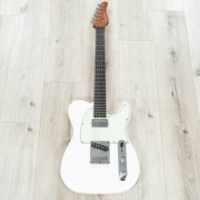 Mint Schecter 1732 Nick Johnston Signature PT Guitar, Ebony Fretboard, Atomic Snow image 4