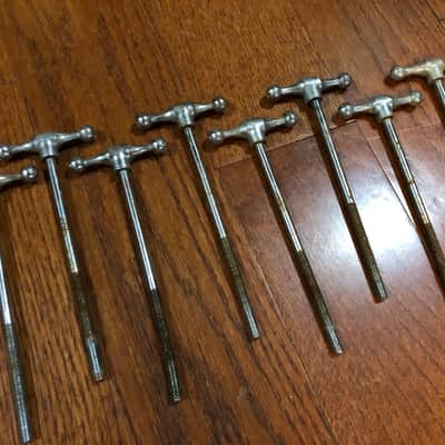 Slingerland radio king bass drum tension rods image 3